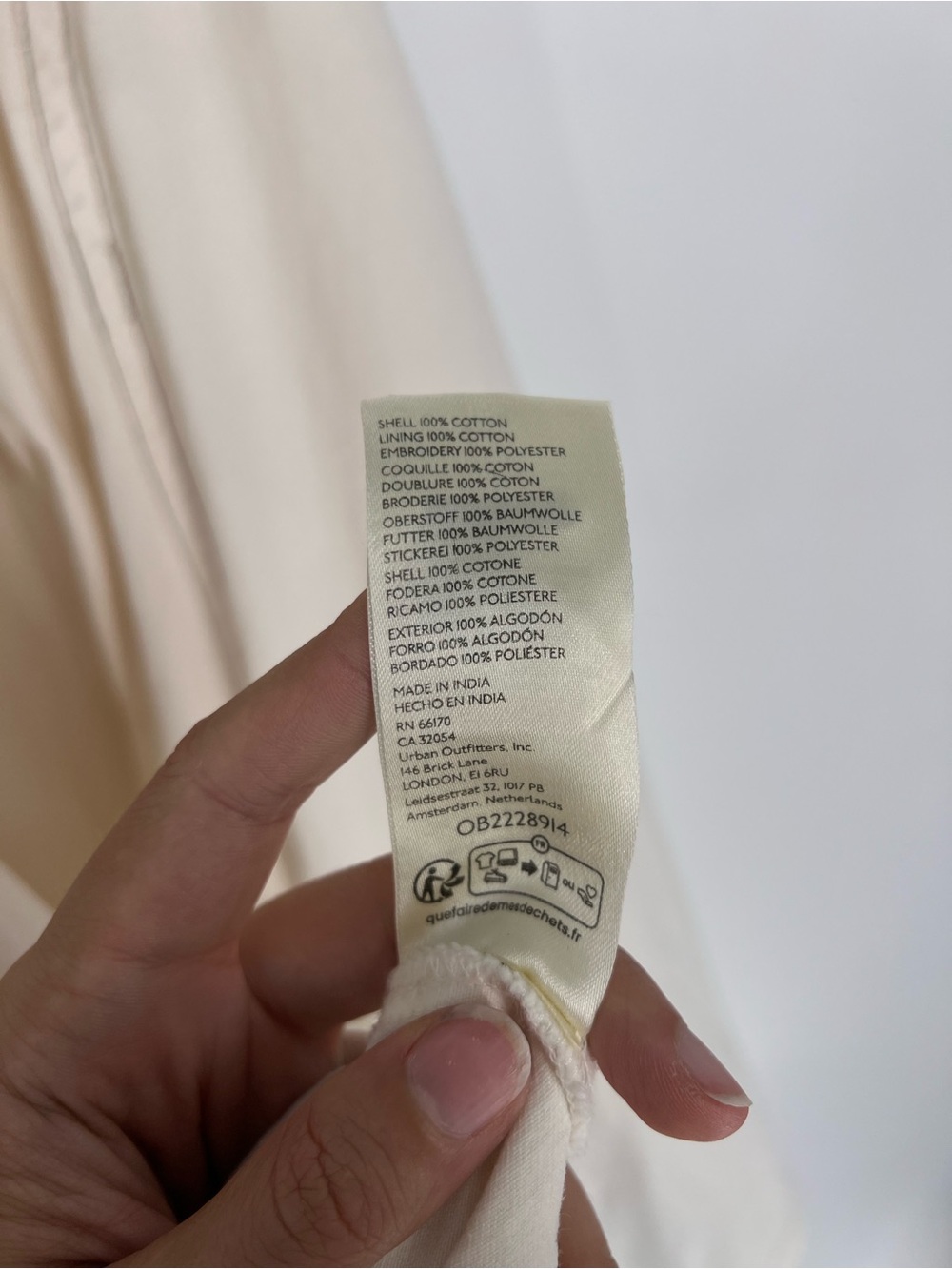 Free People Bali Vienna Cream Gray Embroidered Backless Bow Maxi Dress M - Picture 13 of 13